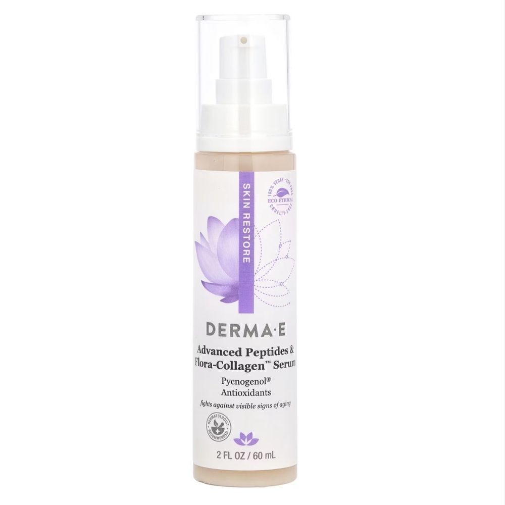 Derma E Advanced Peptides & Flora Collagen Serum 2 oz., New